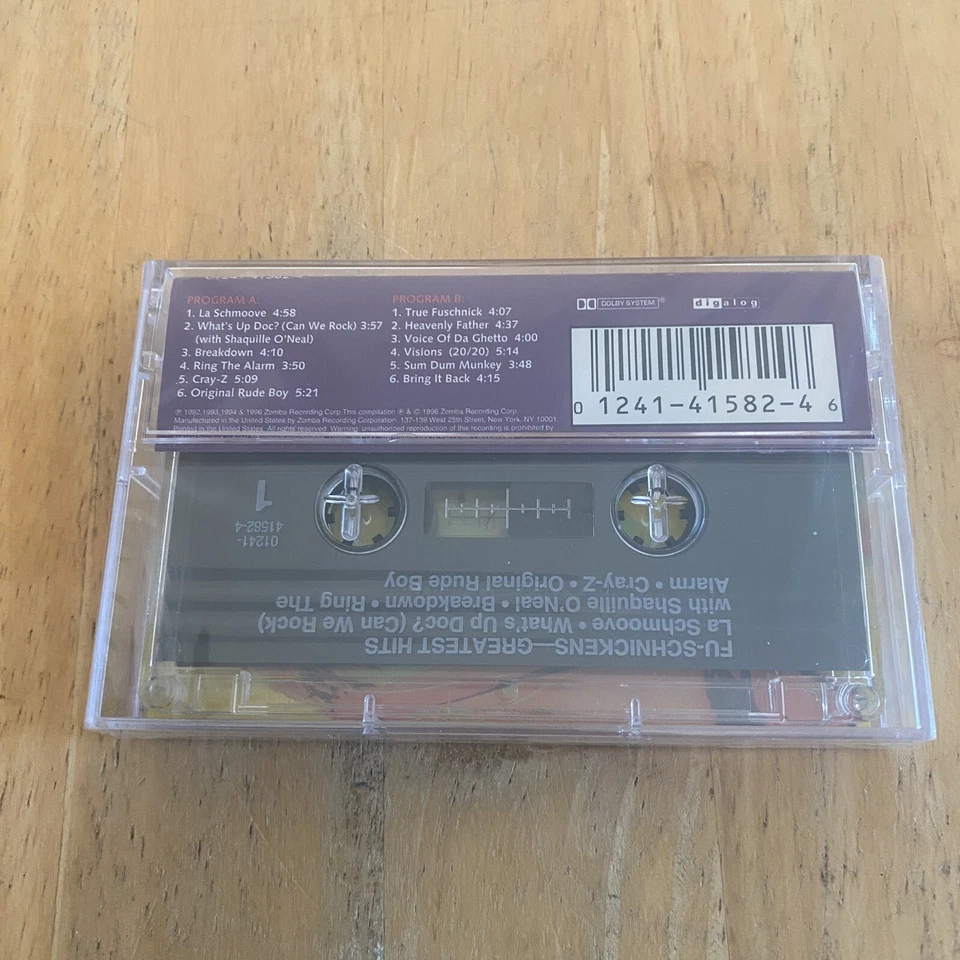 E6-18 FU-SCHNICKENS Greatest Hits cassette tape 1996 new sealed USA Rare Import - Image 3 of 4