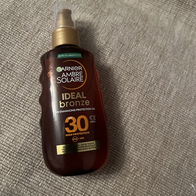 Garnier Ambre Solaire Ideal Bronze LSF30 Tan Enhancing Protection Oil 150ml NEU