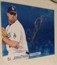 JONATHAN BROXTON SIGNED LA DODGERS 11 X 14 PHOTO COA