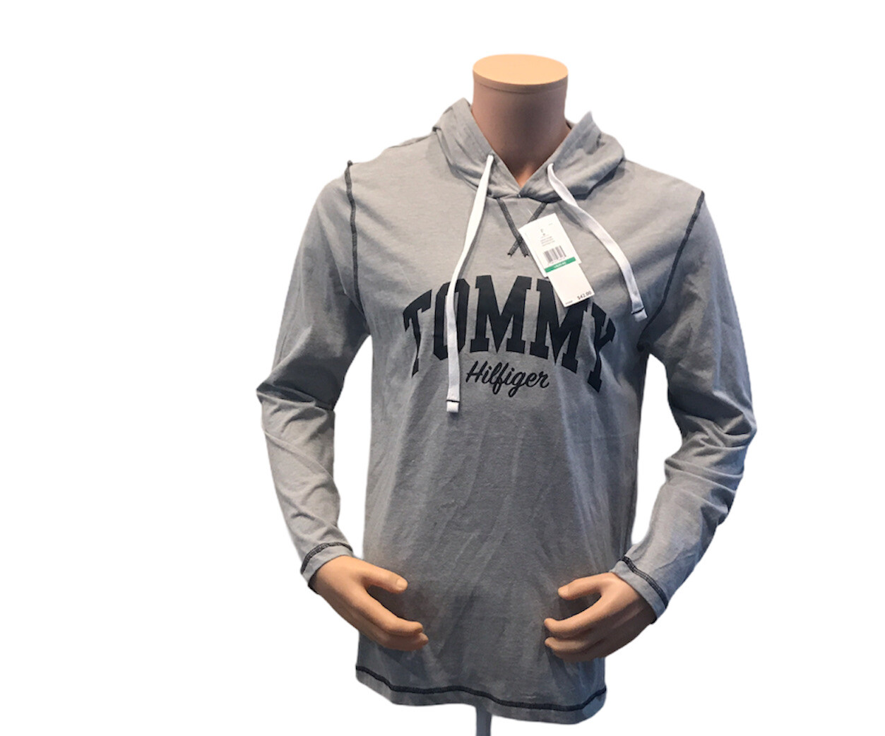 Tommy Hilfiger Мужской легкий серый пуловер с капюшоном большого размера NWT42 5890₽