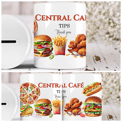 Personalisierte Keramik Café Tipps Glas Fast Food Burger Warm Essen Van Business Tipps
