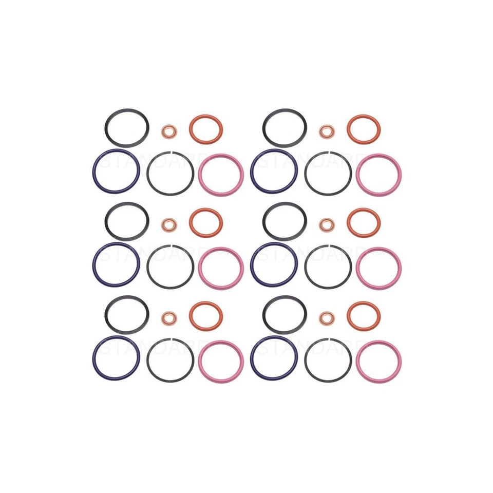 Kit de sello de inyector de combustible SMP 6 piezas NA para International Harvester 2554_XJ Foto 4 de 4