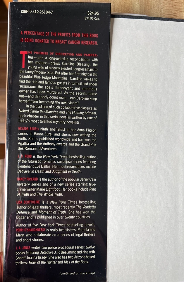 SIGNED by 4! Naked Came the Phoenix 2001 Serial Novel  First Edition HC w/DJ - Image 4 of 4