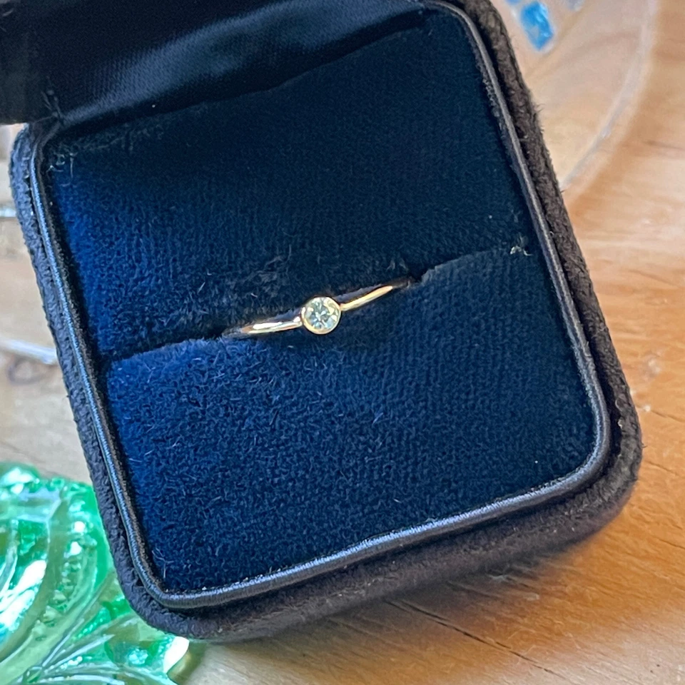 OFERTA 20% DE DESCUENTO 💎 Anillo Tiffany & Co Elsa Peretti WAVE Diamante Oro 18K Talla 4.25 Foto 4 de 4