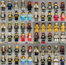 Lego Firefighters and Medics Minifigures Lots and Accessories