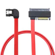 SAS SFF-8482 SAS29 15P To SATA 7P Left-angle Adapter Cable for Computer Modding