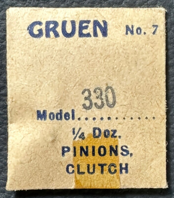 GENUINE GRUEN EB407 CAL330 1/4 DOZEN CLUTCH PINION WATCH REPAIR PART   WP5