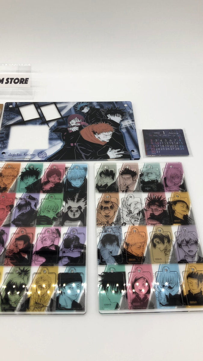 Jujutsu Kaisen Keychain Character Charms Acrylic Calendar 2022
