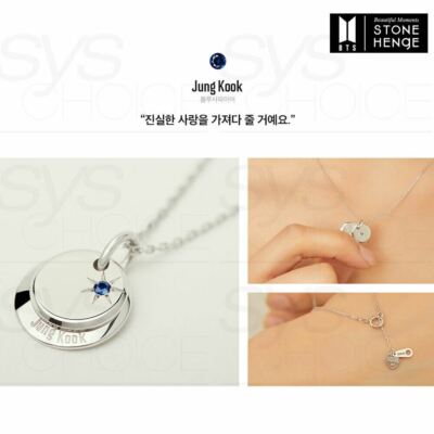 BTS STONE HENgE MOMENT OF LIGHT Necklace BIRTH Ver + Tracking