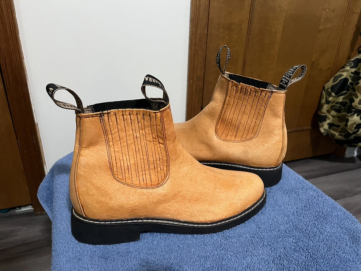 Men s Size 9 Ankle Charro Botines Half Boot Leather Mexican