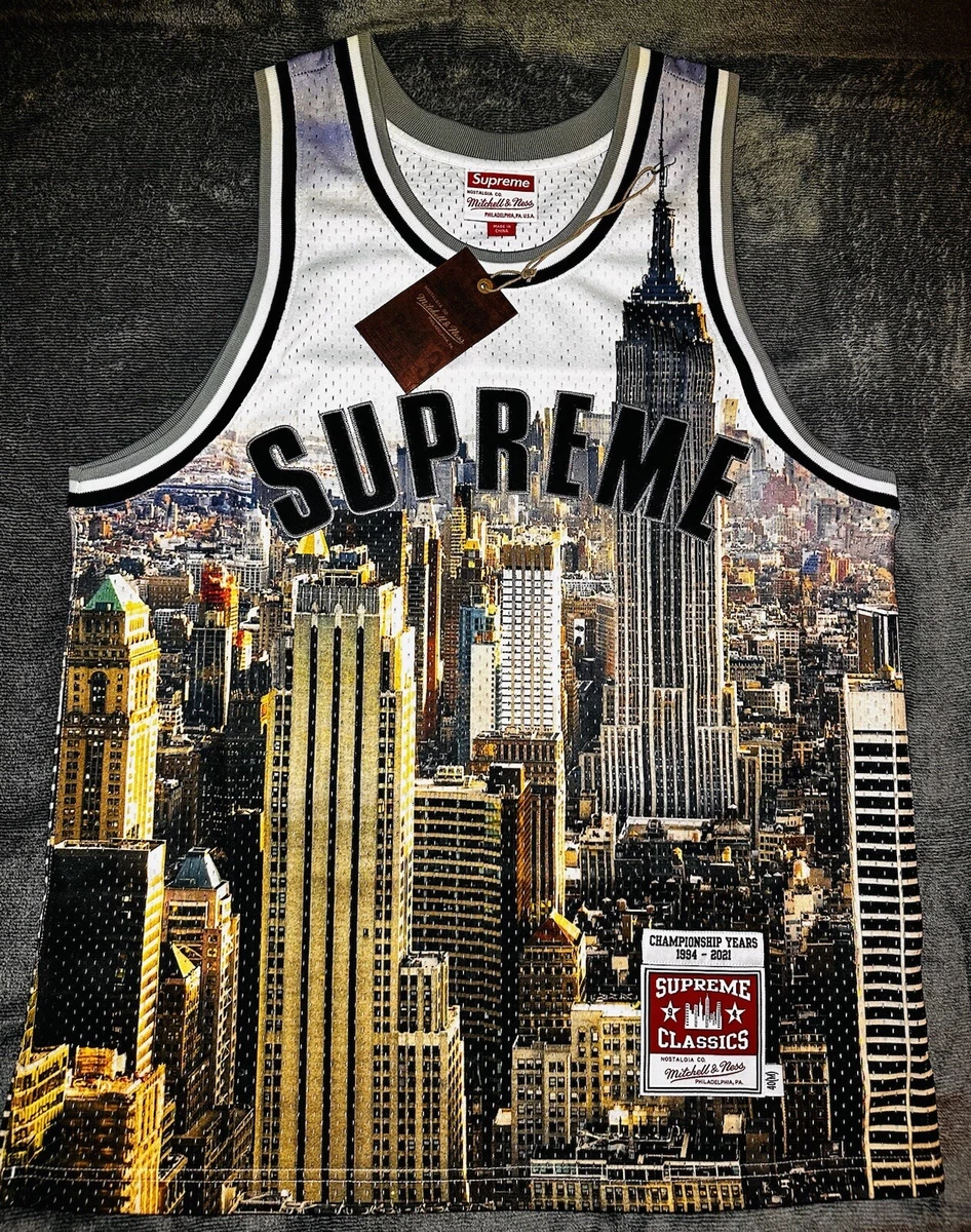 Supreme X Mitchell & Ness Basketball Jersey “New York/Skyline