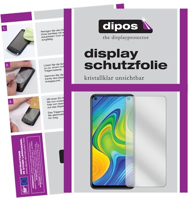 5x Schutzfolie für Xiaomi Redmi Note 9 Display Folie klar Displayschutzfolie