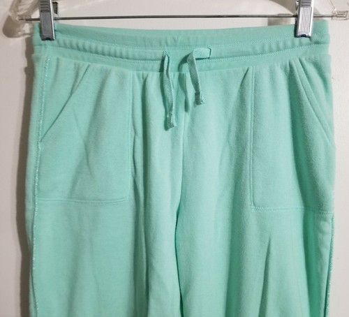 Cute Comfy Girl's Cat & Jack Size XL 14/16 Sweat Pants W/Pockets Minty green - Picture 3 of 10