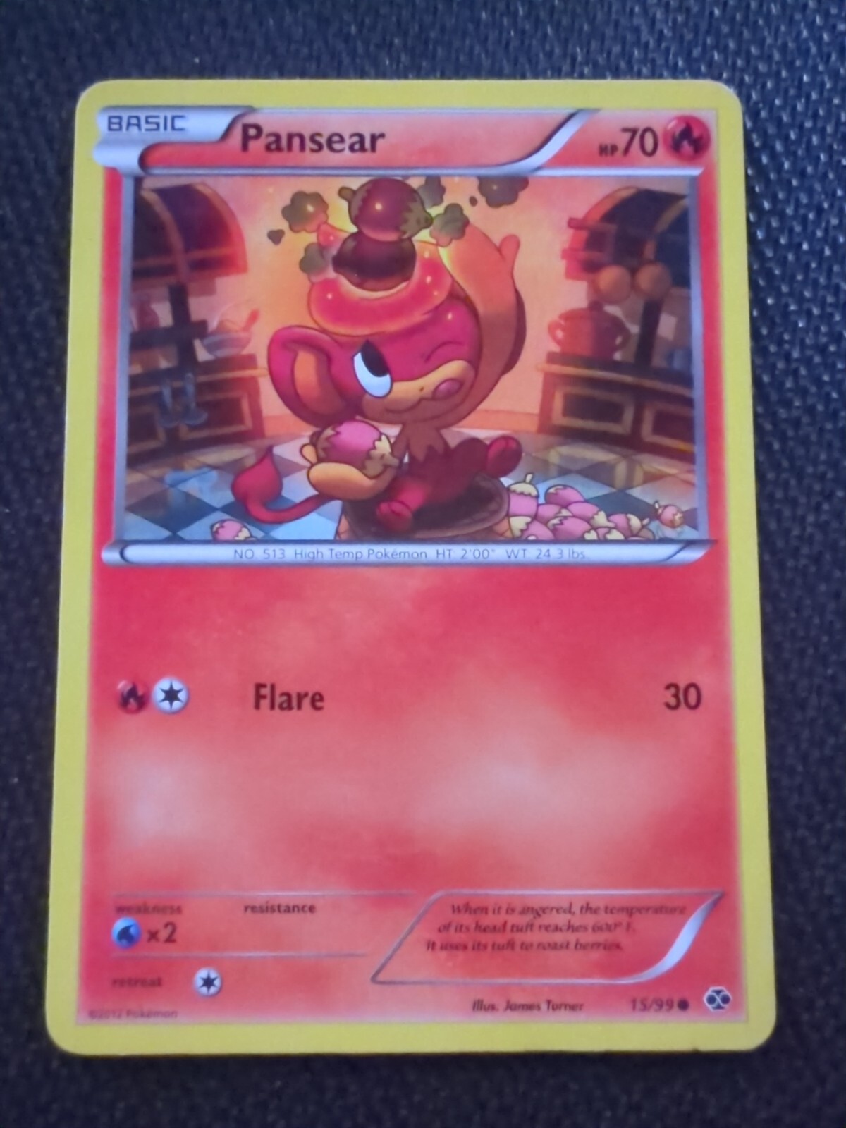 Pokémon TCG Pansear Next Destinies 15/99 Regular Common NM