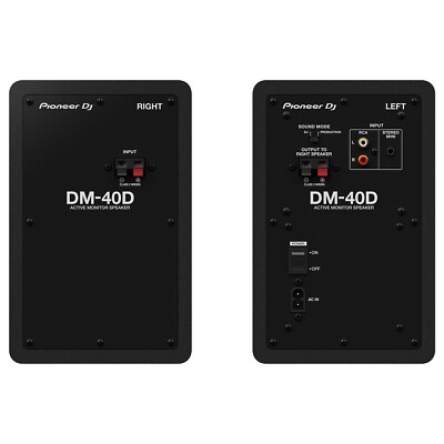 Pioneer DM-40 Studio DJ Monitor Desktop Speakers Black Pair