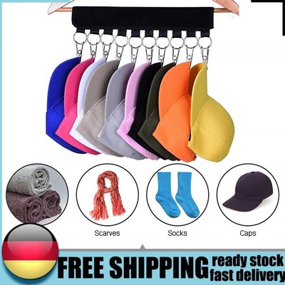 Cap Organizer Hanger - Hat Hanger Clips for Socks Clothes Saving Space & Time