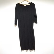 Hush Jersey Midi Dress Stretch Beach Lightweight Size S/M Black Elastic Waist