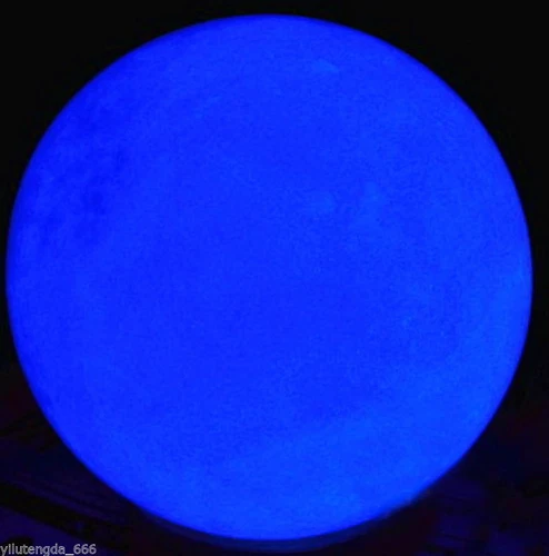 Hot Glow White Jade Stone Glow In The Dark Stone Ball + Stand (50-120MM) - Picture 4 of 20