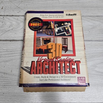 3D Virtual Reality Architect PC CD plan design home office designer project tool
