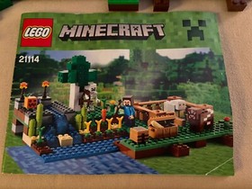 Lego Minecraft The Farm #21114~Retired ~ w/Mini Figs & Instructions - Incomplete
