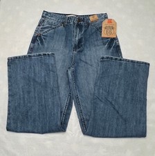 Boys Route 66 Relaxed Denim Blue Jeans-Size 14