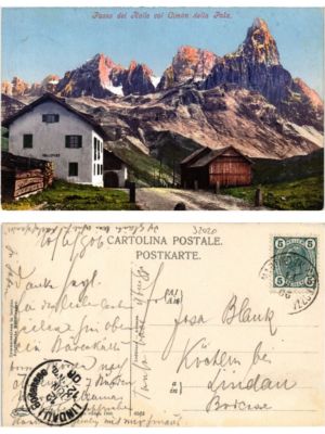 CPA AK Passo del Rolle col Cimon della Pala ITALY (395005)