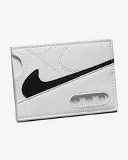 NEW 2024 Nike Air Max 90 Card Wallet White Black Icon Slim 5 Slots Swoosh