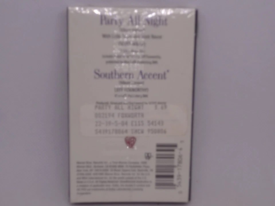 Party All Night [Single] - Jeff Foxworthy Cassette, Jun-1995, Warner Bros. - New - Image 3 of 3