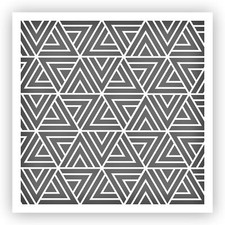 Pattern 25 Stencil - Choose a Size - Laser-Cut Reusable Plastic