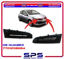 Front Bumper Panel Grill Left & Right For Renault Clio Mk3 2005-2014 7701208684