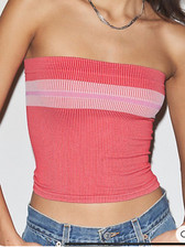 Urban Outfitters OFU Charlie seamless cami - red -XL - nwt 16