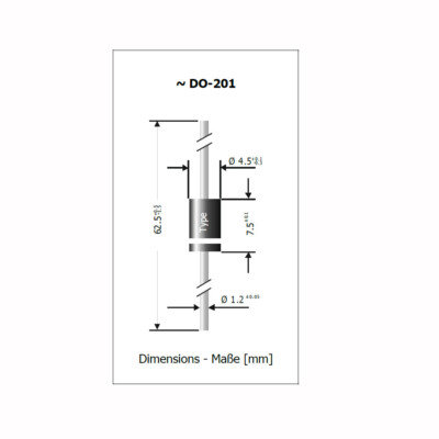 Diotec Diode Zener 1N5364B Type De Boîtier (semi-conducteur) DO-201