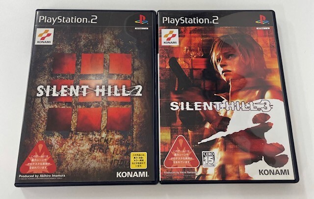 Konami Sony PS2 Play Station2 Silent Hill 2 3 software set From
