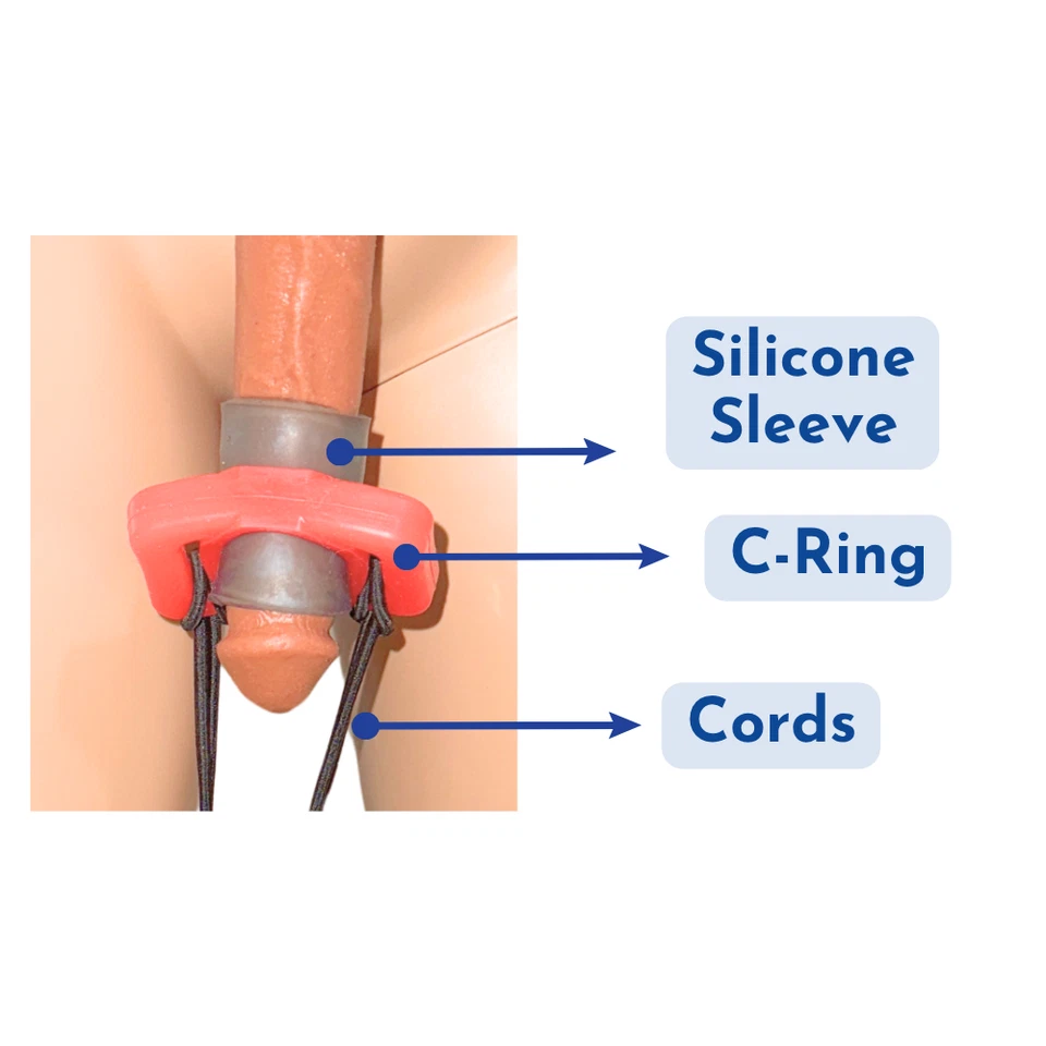 Dispositivo de estiramiento del pene - Estirador de pene de mejora masculina - Ajuste universal ADS Foto 4 de 4