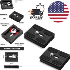 Metal Quick Release Plate Set of 2 with 1/4 Inch Camera Screw for Tripod Mount