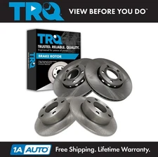 TRQ Front & Rear Brake Rotors Set For 96-01 A4 Quattro 99-04 Passat