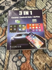 New 3 IN 1 CarPlay/Android Auto/AirPlay Wireless Adapter Plug  Play Easy To Use