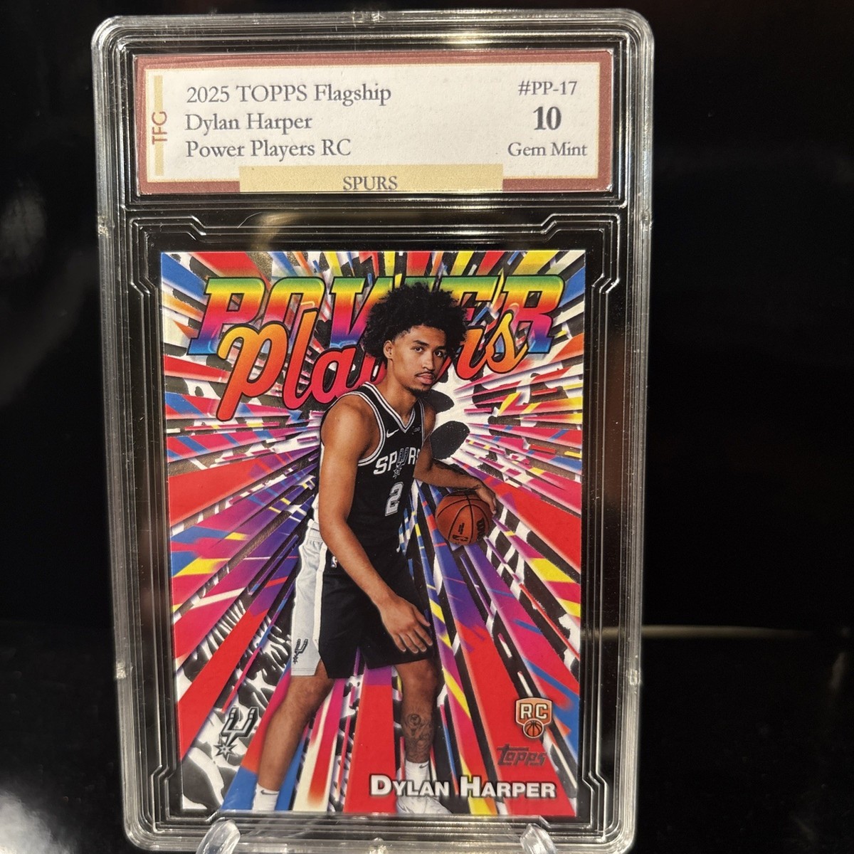 2025 TOPPS Flagship Dylan Harper Power Players RC # PP-17 GEM 10