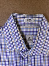 Peter Millar Long Sleeve Button Down Mens Medium Plaid Cotton Preppy Casual