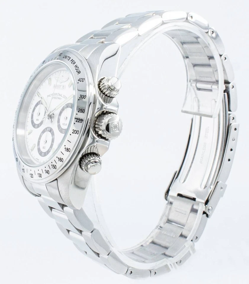 Invicta Speedway 200M Cronógrafo Blanco Acero Inoxidable INV9211 Reloj Hombre - Imagen 3 de 4