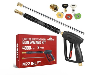 #ad Pressure Washer Gun amp; Wand W 5 Spray Nozzles M22 14mm amp; M22 15mm Fitting $39.99