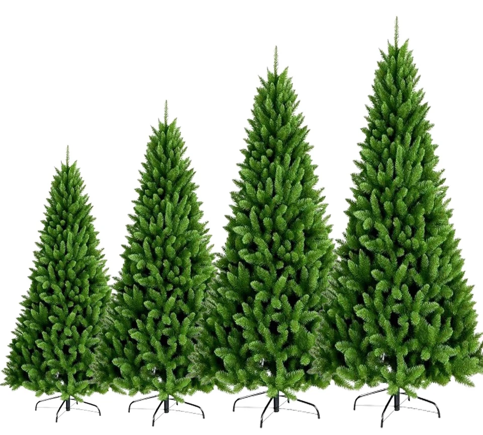 CHRISTMAS TREE WITH STAND BUSHY ARTIFICIAL XMAS TREE HOME DECOR 5FT 6FT 7FT 8FT - Image 2 of 4