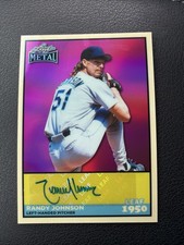 2025 Leaf Metal RANDY JOHNSON Leaf 1950 Autograph 1/1 1of1 MLB HOF LEGEND