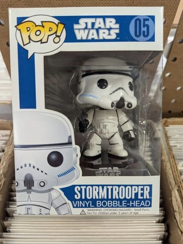 Funko Pop Stormtrooper 05 Star Wars Large Font Blue Box