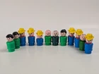 Vintage Fisher Price Little People Cowboys Western Lot of 12 Plastic Group