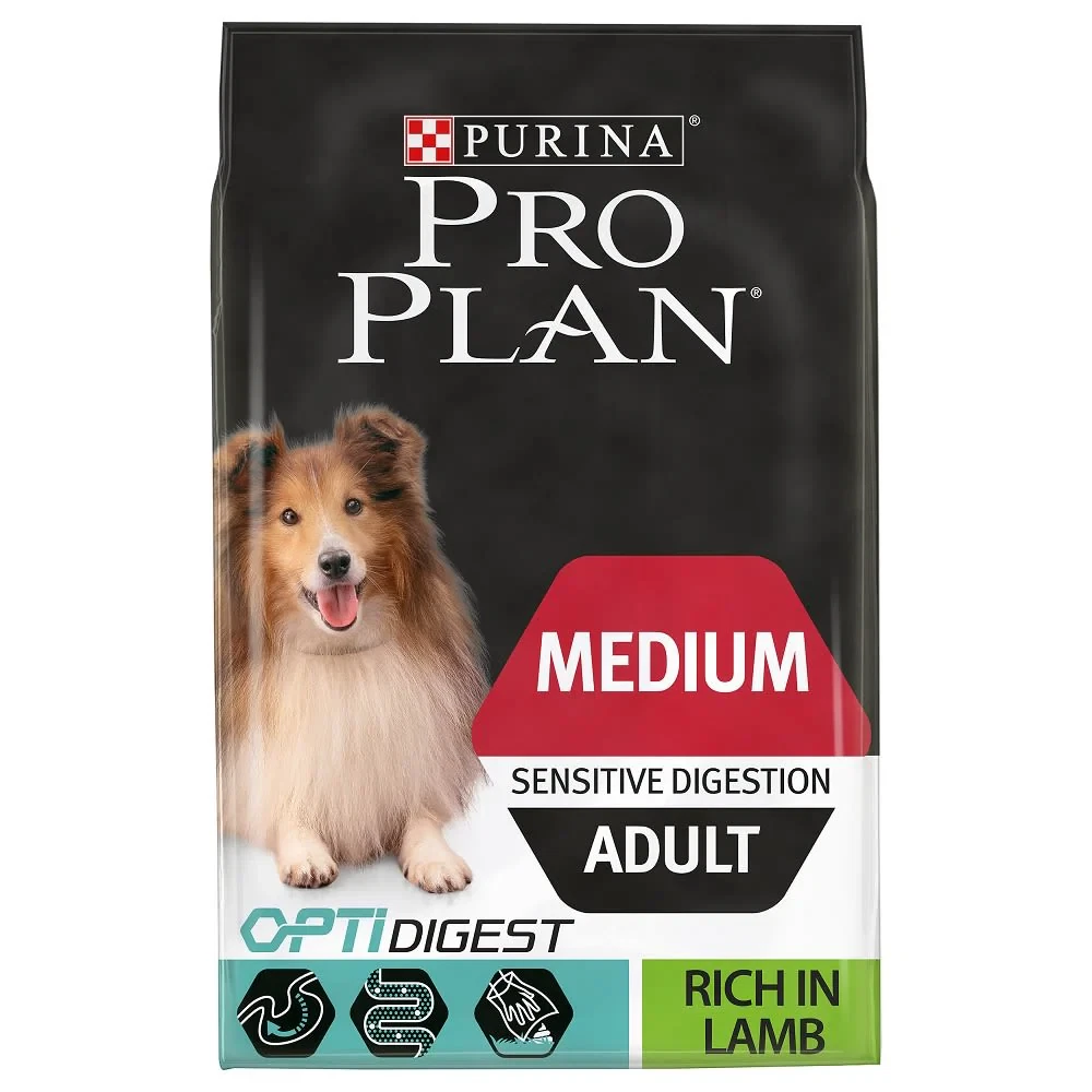 PRO PLAN® Medium Adult Sensitive Digestion Dry Dog Food with Lamb 14kg