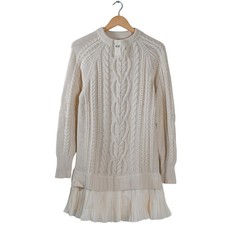 Anthropologie Delphine Sweater Twofer Mini Dress Ivory - Women's Sizes XXS - XL