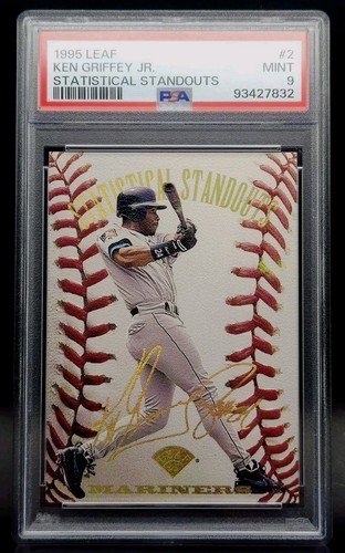 1995 LEAF KEN GRIFFEY JR STATISTICAL STANDOUTS /5000 PSA 9 HOF MARINERS
