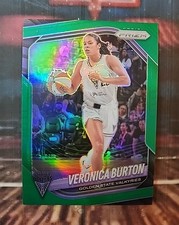 2025 Panini Prizm WNBA Veronica Burton Green Prizm #70 Valkyries