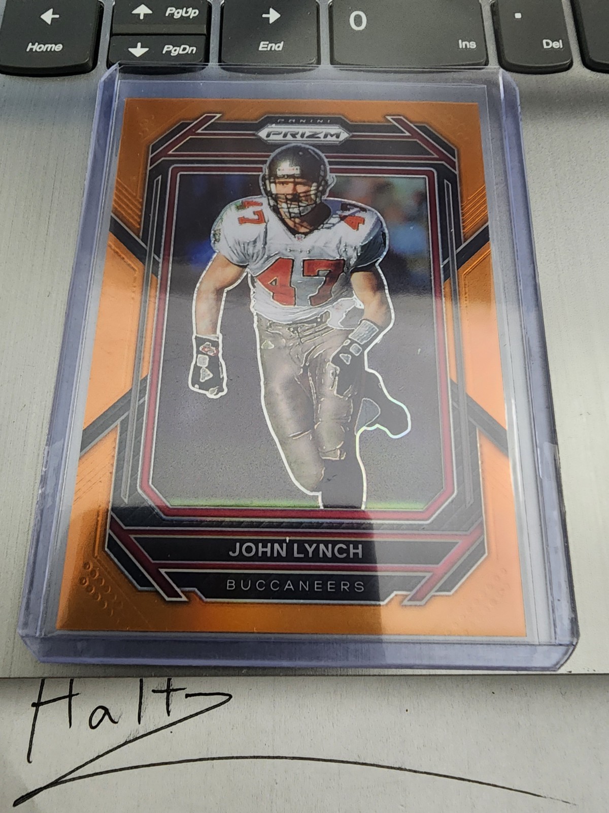 John Lynch - 2022 Panini Prizm Orange Prizm 62/249 #281 Tampa Bay Buccaneers